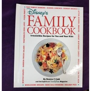 Vintage 1996 Disney's Family Cookbook Family Fun Mag HC Spiral Bound